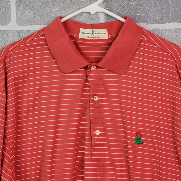 Fairway & Greene Burning Tree Club Golf Polo Casual Dress Shirt Men's Size XL - Picture 9 of 14